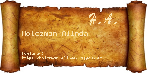Holczman Alinda névjegykártya